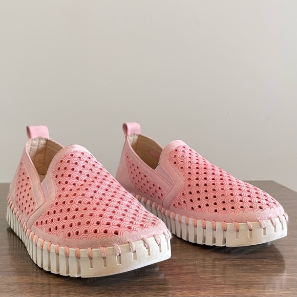 Ilse Jacobsen Other - Ilse Jacobsen Tulip Pink Girl Slip On Sneakers Flats 33
